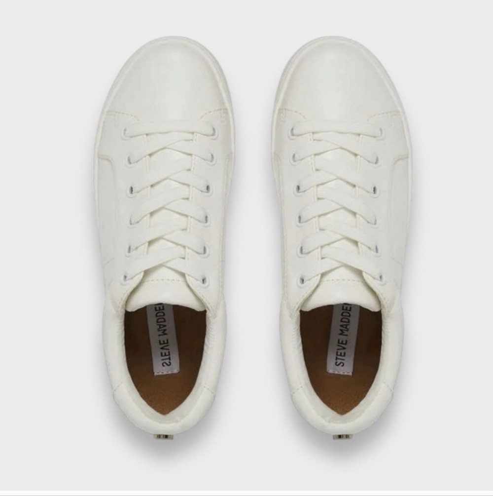 STEVE MADDEN LADIES' CLASSIC COURT SNEAKER 10